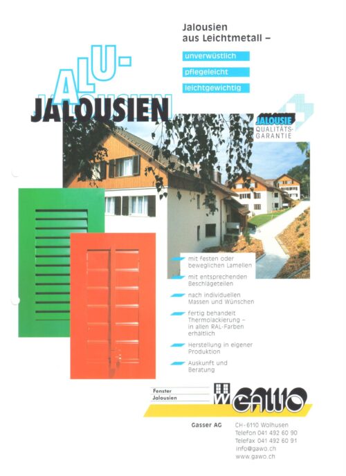 Alu-Jalousien